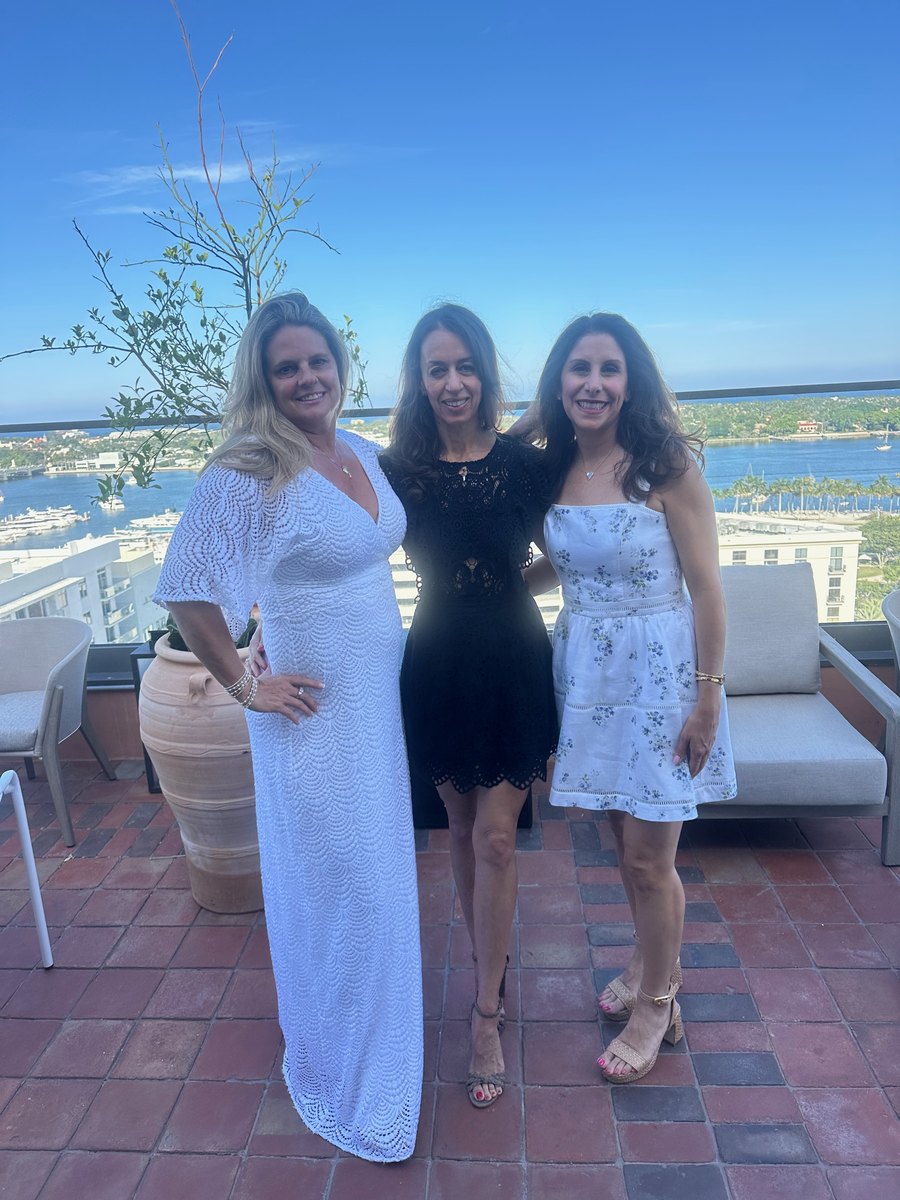 Roxy, Patty and Kimberly — the founders of Be Well Collective at the founding event in Palm Beach